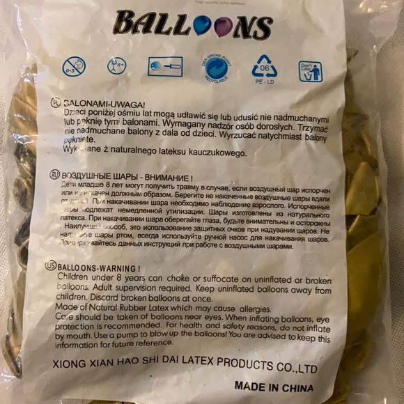 Gold balloons - Picture 4 of 4